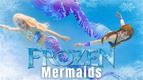 fake elsa mermaid videos to watch|elsa and anna swim as mermaids.